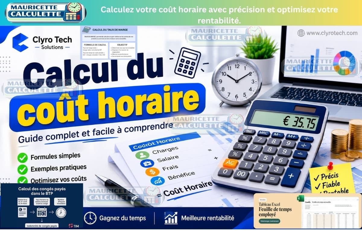 Calcul du coût horaire