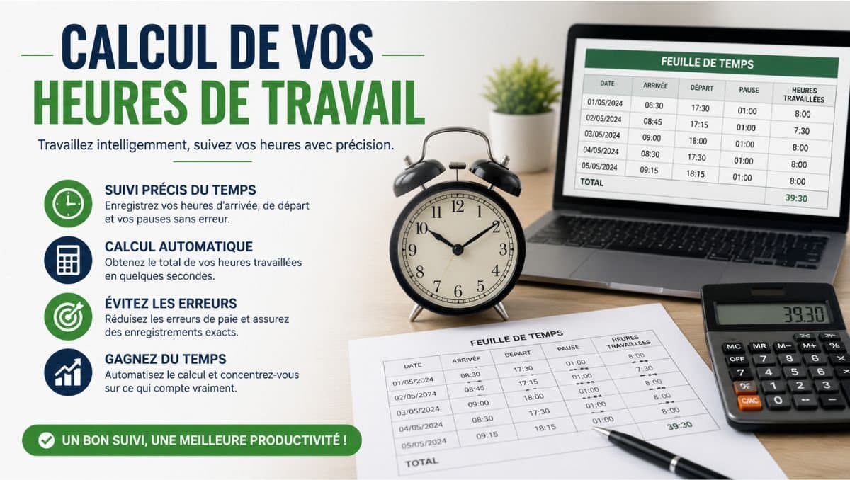 calcul de vos heures de travail