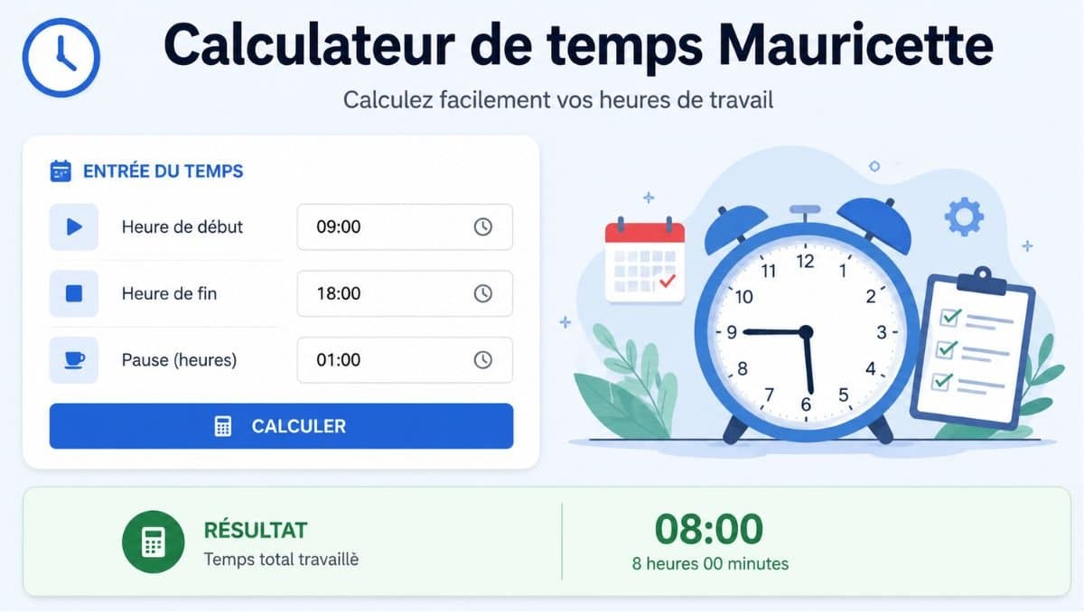 Calculateur de temps Mauricette