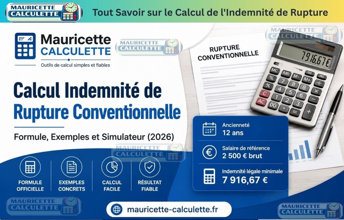 Calcul Indemnité de Rupture