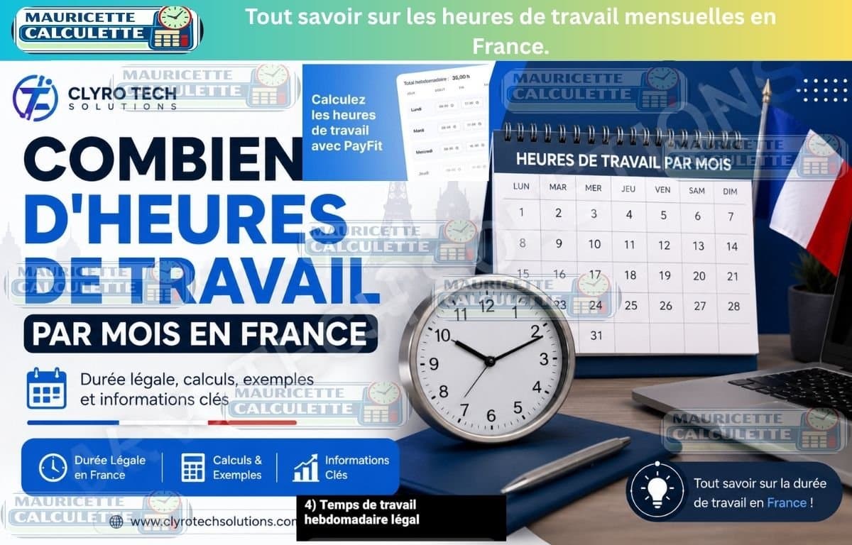 Combien d'Heures de Travail par Mois en France